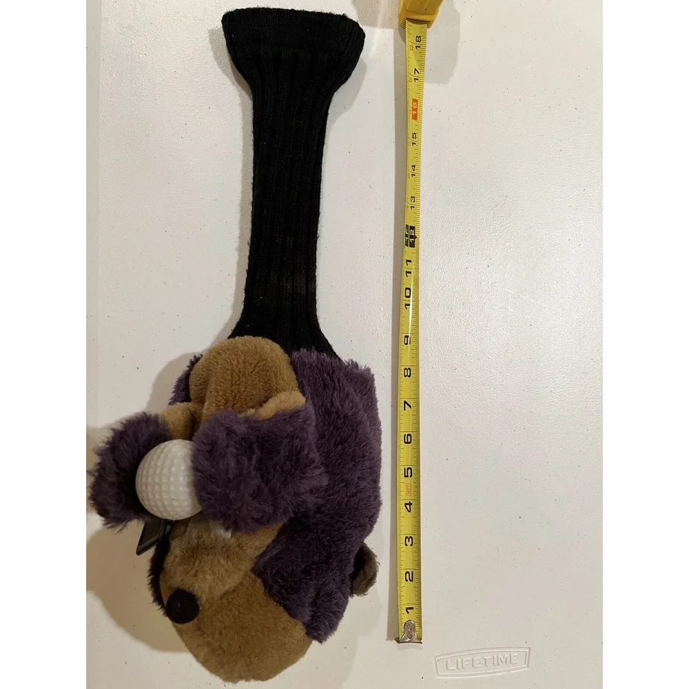 Caddyshack Golf Club Head, Gopher Plush, Driver Cover, Holding Golf Ball, Retro